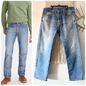 505 Levi’s Men Jeans 36x30 Blue Regular Fit Men’s Jeans Light Wash Cowboy Pants